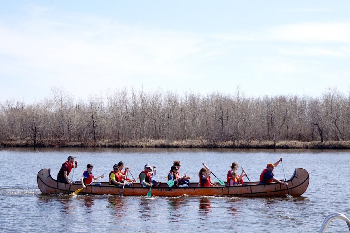 Canoeing at Fort Whyte Earth Day