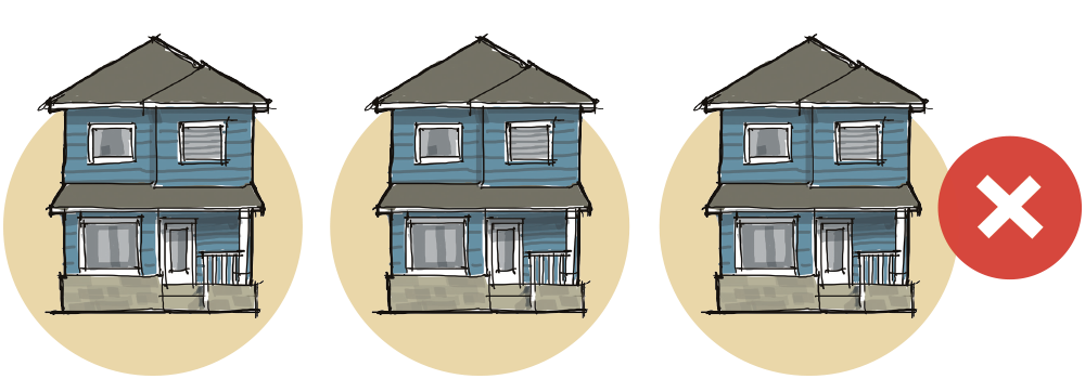 Houses that are too similar