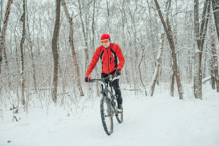 Winter Biking on the Harte Trail