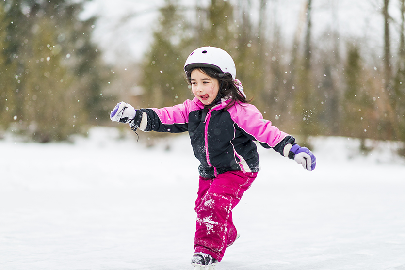 Backyard winter activities-Skating Backyard winter activities-Skating